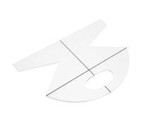 jojofuny Portable Acrylic Patchwork Ruler for Sewing Good Flexibility and Comfortable Edges, for Making Cookie Basket Bags and DIY Sewing Projects