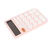 jojofuny Portable Decorative Calculator Multi Use Office Calculator with Battery for Students and Professionals Design for Math Operations Candy Color Pink White