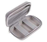 jojofuny Portable Electronic Organizer Bag Travel Cable Storage Case for Earphones Data Cables Chargers Power Banks Compact Design Mesh Pocket and Elastic Bands for Secure Packing