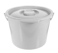 jojofuny Portable Plastic Commode Bucket with Handle and Lid, Prevents Splashing and Odour Diffusion, Suitable for Elderly and Disabled Users, for Indoor Bathroom Use