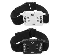 jojofuny Portable Wrist Score Counter with Adjustable Elastic Strap Mechanical Dial 2pcs and Dual Colour Display, Fits Securely on Different Wrist Sizes for Tennis and Cricket for Outdoor