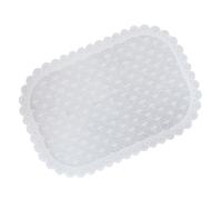 jojofuny Pp Placemat Elegant Floral Pattern Waterproof with Beautiful Lace Design White Multifunctional Non- Table Mat Heat Resistant Drink for Dining Room and Restaurant Use