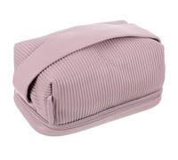 jojofuny Practical Large Capacity Cosmetic Bag Pu Material Portable Storage Holder for Daily Use Travel Makeup Organizer Light Weight Makeup Tool Holder