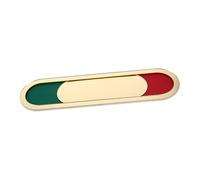 jojofuny Premium Acrylic Conference Privacy Sign Oval Gold Slide Door Indicator for Office Meeting Use Easy to Install Vacant Occupied Door Sign for Privacy Protection