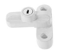 jojofuny Professional T Shaped Security Lock for Windows and Doors with Fixing Screws Practical Theft Sash Lock Providing Extra Protection for Home Safety