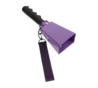 jojofuny Purple Metal Cowbell High Volume Cheering Cow Bells with Anti-slip Handle and Wrist Strap for Football Game Accessories, for Sporting Events and Live Broadcast Standards