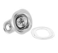 jojofuny Purse Clasp Buckle Lock Clasp Copper Purse Hardware Lock Fasteners Quick Locking and Unlocking Versatile Elegant Silver Stylish DIY Craft Bag Accessory