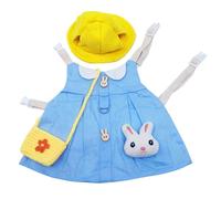 jojofuny Rabbit Pet Costume Set with Comfortable Cotton Harness and Breathable Material, Adorable Clothing for Small Pets Suitable for Weekend Party and Daily Wearing
