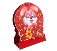 jojofuny Rabbit Year Desk Calendar Simple Style Monthly Planner Thick Prevents Ink Bleed Through for Home Office School Giving