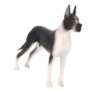 jojofuny Realistic Great Dane Dog Figurine Solid Plastic Simulation Animal Model Home Décor Accent Puppy Figurine for Living Room and Office Display