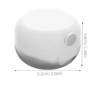 jojofuny Refillable Lip Mask Container Silicone Brush 13g White Plastic Lip Balm Organizer for Travel and Sample Storage