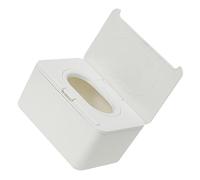 jojofuny Refillable Wipes Dispenser for Bathroom with Lid, Portable White Plastic Wipe Holder, Easy to Clean and Reusable Tissue Storage Box Suitable for Drawers or Strollers