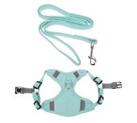 jojofuny Reflective Cat Harness Leash with Comfortable Soft Vest and Stainless Steel Ring Leash for Safe Outdoor Night Walking Suitable for Cats Xs