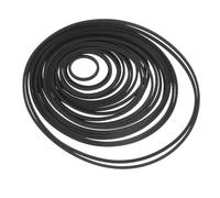 jojofuny Replacement Recorder Rubber Belt for Cassette Tape Machine and Dvd Drive, Black Rubber Material with Good Toughness to Restore Turntable Speed, Suitable for Recorder Machine