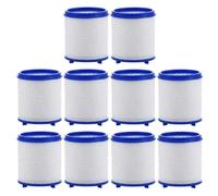 jojofuny Replacement Shower Water Filter Elements 10pcs with PP Cotton Material, Easy to Clean, Ensure Clear and Clean Water for Household Tap Water Filter Use