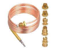 jojofuny Replacement Thermocouple Kit for Gas Stoves and Fireplaces Copper Sensor Probe with Reliable and Safe Operation Suitable for Multi Stove Heating Appliances