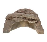 jojofuny Resin Reptile Hide Cave with Stone Texture, Pet Supply Hiding Place for Lizards and Snakes, Sturdy Habitat Decor for Terrarium and Reptile Box Accessories