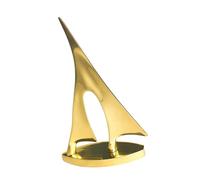 jojofuny Resin Sailboat Ornament Decorative Craft for Home and Office Tabletop, Delicate Retro Sailing Boat Adornment for Interior Decoration Random Color Random Color