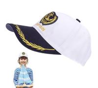 jojofuny Retro Captain Baseball Cap - Adjustable Navy Sailor Hat for Men & Women - Nautical Sun Visor for Yachting, Boating & Beach - Sea Captain Headwear