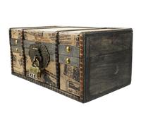 jojofuny Retro Vintage Jewelry Storage Box with Lock Capacity Desktop Treasure Chest for Rings Earrings Necklaces Classic Antique Style Keepsake Organizer for Jewelry and Sundries