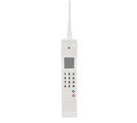 jojofuny Retro White Desktop Phone Decoration Vintage 80s 90s Party Prop Retro Home Decor Model Old Fashioned Telephone Ornament for Themed Events and Stage Display