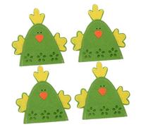 jojofuny Reusable Easter Egg Covers 4pcs Chick Storage Bags for Easter Decorations