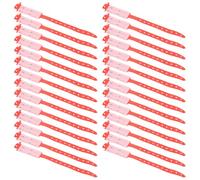 jojofuny Reusable Id Wristbands and Sensitive Skin Friendly Design for Patients 100pcs with Comfortable PVC Material with Red Colour for Hospital and Nursing Use and Elderly