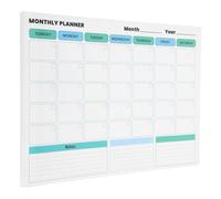 jojofuny Reusable PVC Dry Erase Calendar Board for Monthly Planning Self-Adhesive Backing, Easy to Install and Stick, for Office Workers and Students