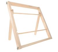 jojofuny Ribbon Spool Organizer Rack Wooden Craft Storage Display Stand for Ribbons Thread and Wrapping for Craft Room Home and Stores