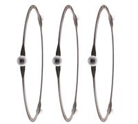 jojofuny Ring Tray 3pcs Microwave for Replacement Turntable Cooking with Plastic round Support, Minimizes Noise and Ensures Even Heating Glass Plate for Kitchen