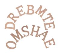 jojofuny Rustic Walnut Wood Letters Dream Home Freestanding Alphabet Blocks Farmhouse Style Wooden Sign for Shelf Mantel Coffee Bar Decor