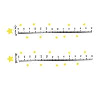 jojofuny Self-Adhesive Height Chart Wall Sticker for Children with Star Shape, PVC Material, Fine Picture Quality, Will Not Fade, for Children's Rooms and Nursery Decoration