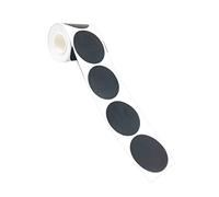 jojofuny Self Adhesive Round Bottle Labels Black Roll Simple Spice Sticker for Kitchen Home Restaurant Organization and Classification