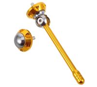 jojofuny Short Antenna with Wide Compatibility Easy Installation Aluminum Alloy Unique Design Plate Decorative Antenna for Motorcycle and Scooter License Plate for