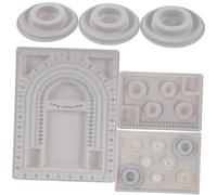 jojofuny Silicone Bead Design Tray for Jewelry Making with Measurement Scales Multi-functional Necklace and Bracelet Layout Board for Women and DIY Craft Tool
