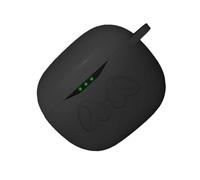 jojofuny Silicone Earphone Cover Case Ttws Wireless Earbuds Lightweight Handy Protective Shell with Hook Design Shock-resistant Easy to Carry in Black