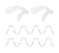 jojofuny Silicone Eyeglass Nose Pads Easy Eyeglass Repair 10pcs U Shaped Replacement Parts Soft Cushion Non Slip Bridge Support for Glasses and Sunglasses