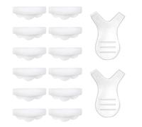 jojofuny Silicone Eyelash Perm Pads 12pcs Set with 2 Y-Shaped Eyelash Curlers Makeup Tool for Lash Lifting and Perming Eye Lash Curlers Kit