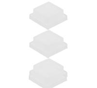 jojofuny Silicone Lab Cuvette Stopper Lid Prevents Solvent Volatilization and Debris 3pcs Thickened Edge for 10mm Glass and Quartz Cuvettes for Spectrophotometer Laboratory Use
