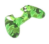 jojofuny Silicone Rubber Controller Case Camouflage Green Protective Grip Cover for Anti-slip Design Washable and Durable Compatible with Playstation Controllers