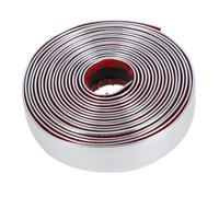 jojofuny Silver PVC Self Adhesive Mirror Edging Trim Caulk Strip Flexible Wall Corner Moulding Peel and Stick Easy to Install, for Bathroom and Ceiling Decoration
