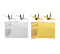 jojofuny Single-Sided Shiny Origami Paper 200 Sheets Square 10Cm Pearlescent Paper for Handmade Decor and Party Crafts