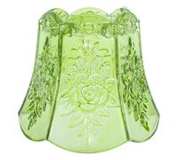 jojofuny Small for Glass with Shade Design Vintage Lampshade Elegant Green Lamp Compatibility, Easy Maintenance, Decorative Lighting and 15cm Universal Cozy Corners Bedside Tables