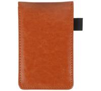 jojofuny Small Note Pad Pocket Notepad Lightweight Pu Paper Writing Notebook Simple Design Personalisation Brown for Office and Daily Life