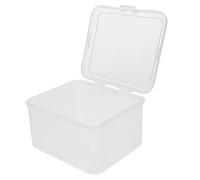 jojofuny Small Plastic Storage Box Hinged Lid, Plastic Card Case Holder for Bead Storage and Collectible Cards, Dustproof Organizer for Small Items and Crafts