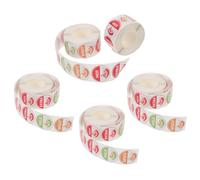 jojofuny Spicy Hot Sticker 5 Rolls Round Chili Pepper Labels Vivid Design Efficient Inventory Organization for Kitchen and Spicy Snacks Packaging