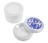 jojofuny Stackable Ceramic Watercolor Pigment Tray Set with Lid Porcelain Mixing Palette for Painting Tools Suitable for Amateur Professional Artists and DIY Craft