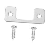 jojofuny Stainless Iron Door Latch Cover Plate Deadbolt Strike Protector for Front Door Security Lock Guard with Easy Installation for Residential and Commercial Use