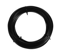 jojofuny Stainless Steel Coated Wire Rope 25m Washing Line Black Rust-Proof Flexible Waterproof for Clothes Drying and Home Accessory
