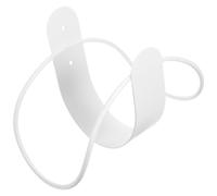 jojofuny Stainless Steel Garden Hose Storage Rack Wire Holder Wall-Mounted Water Hose Organizer Hook for Outdoor Patio and Home Faucet Hanging, White Wire Design